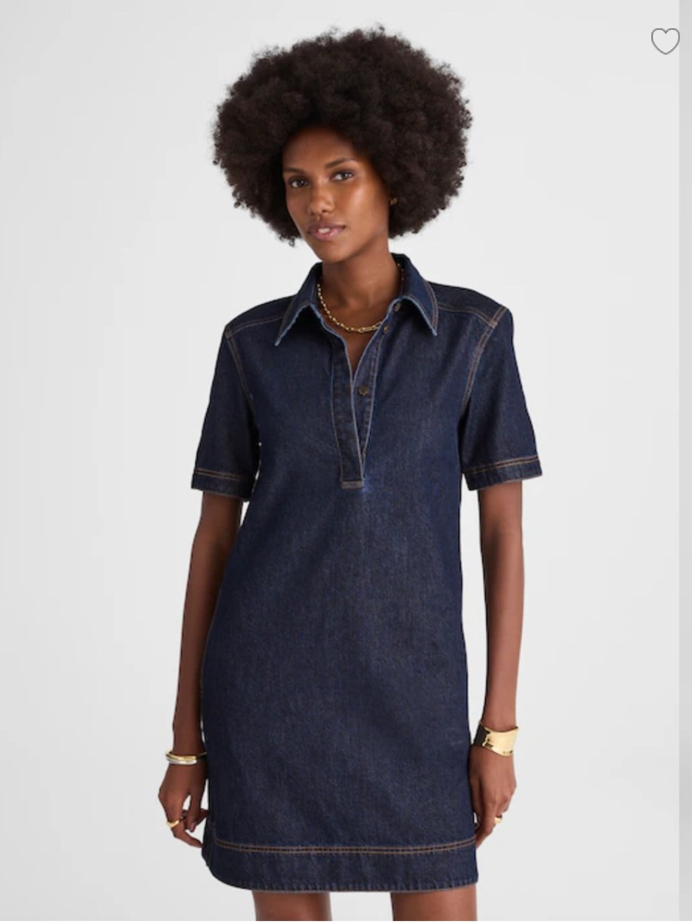 Madewell Denim Popover Mini Dress